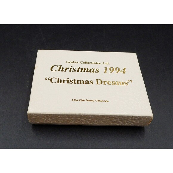 Disney Ornament Christmas Dreams 1994 Snow White Dwarfs Disc Grolier Coll - Picture 4 of 4